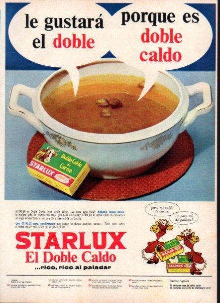LAMINA V22199: Publicidad Doble Caldo Starlux