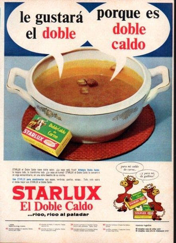 LAMINA V22199: Publicidad Doble Caldo Starlux