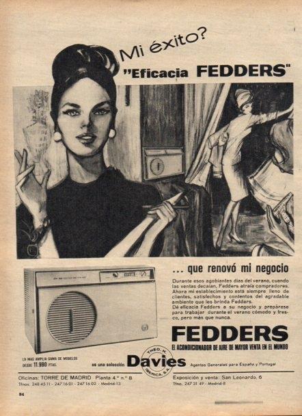 LAMINA V22185: Publicidad Fedders aire acondicionado