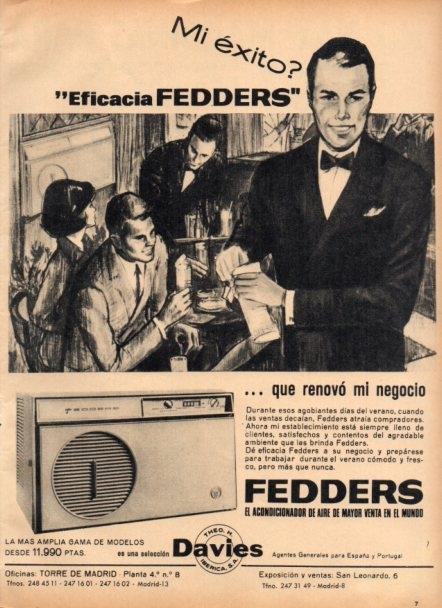 LAMINA V22184: Publicidad Fedders aire acondicionado