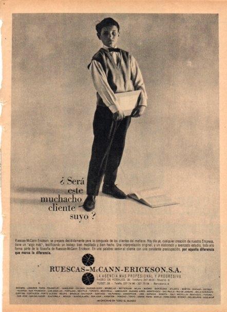 LAMINA V22181: Publicidad Ruescas-McCann-Erickson, S.A.