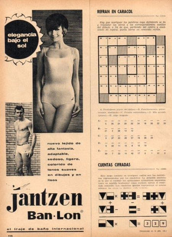 LAMINA V22107: Publicidad Jantzen