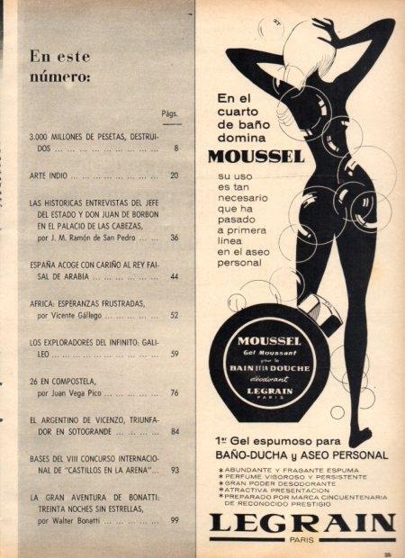 LAMINA V22104: Publicidad Gel Moussel de Legrain