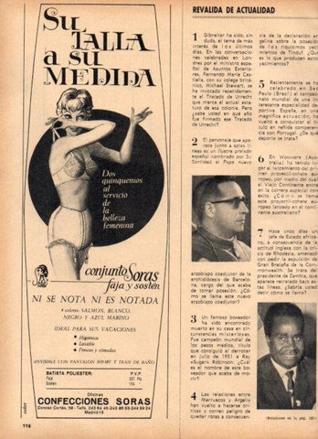 LAMINA V22098: Publicidad Confecciones Soras