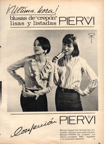 LAMINA V22091: Publicidad Confeccion Piervi