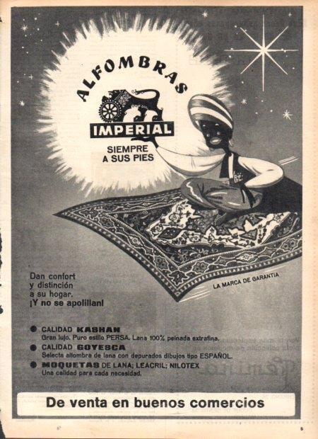 LAMINA V22089: Publicidad alfombras Imperial