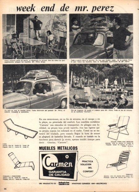 LAMINA V22088: Publicidad muebles metalicos Carmen