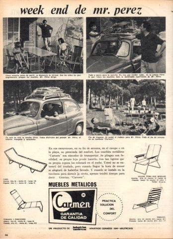 LAMINA V22088: Publicidad muebles metalicos Carmen