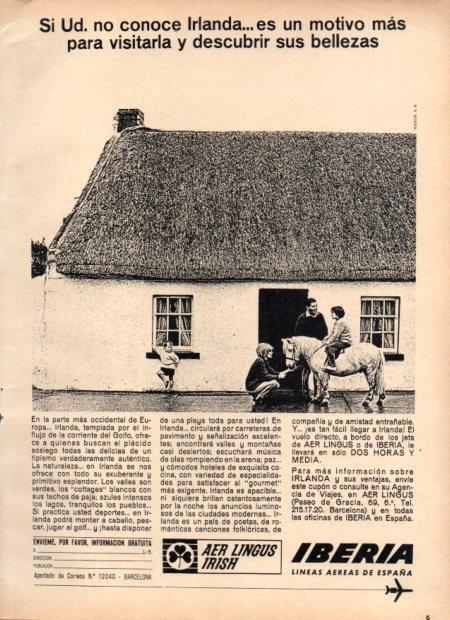 LAMINA V22135: Publicidad Iberia vuela a Irlanda