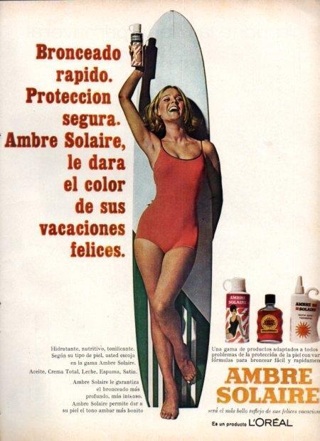 LAMINA V22112: Publicidad Ambre Solaire de L'Oreal