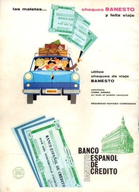 LAMINA V22127: Publicidad cheques de viaje de Banesto