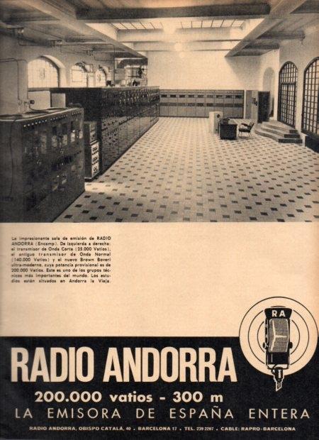 LAMINA V22124: Publicidad Radio Andorra