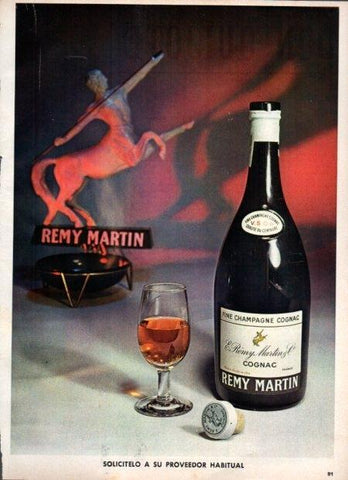 LAMINA V22121: Publicidad cognac Remy Martin