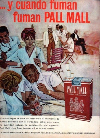 LAMINA V22128: Publicidad Pall Mall