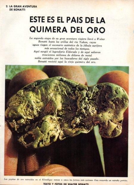 LAMINA V21943: Pepitas de oro de Klondique