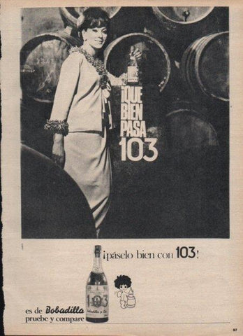 LAMINA V21770: Publicidad brandy 103