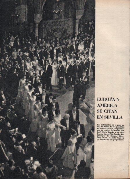 LAMINA V21762: Apertura del baile de debutantes en Sevilla