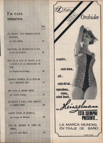 LAMINA V21758: Publicidad trajes de baño Heinzelmann
