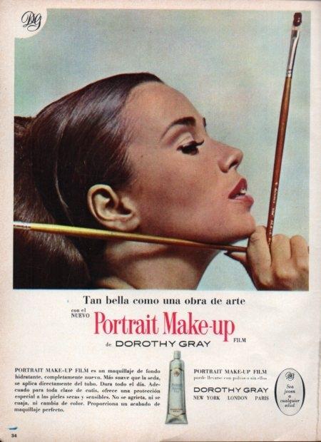 LAMINA V21757: Publicidad Portrait Make-up de Dorothy Gray