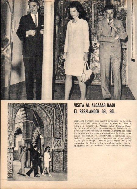 LAMINA V21800: Jacqueline Kennedy en el Alcazar 