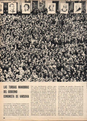 LAMINA V21793: Manifestacion del milenario del cristianismo en Polonia