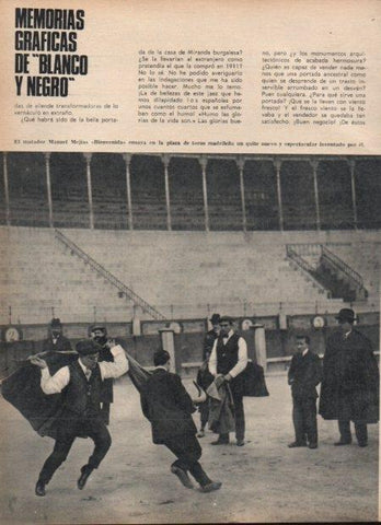 LAMINA V21743: Manuel Mejias Bienvenida en plaza de toros de Madrid