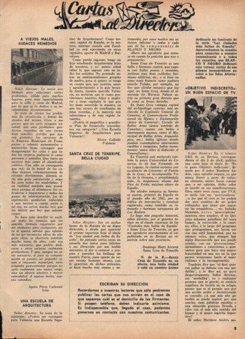 LAMINA V21784: Cartas al Director Blanco y Negro de 30 de abril de 1966