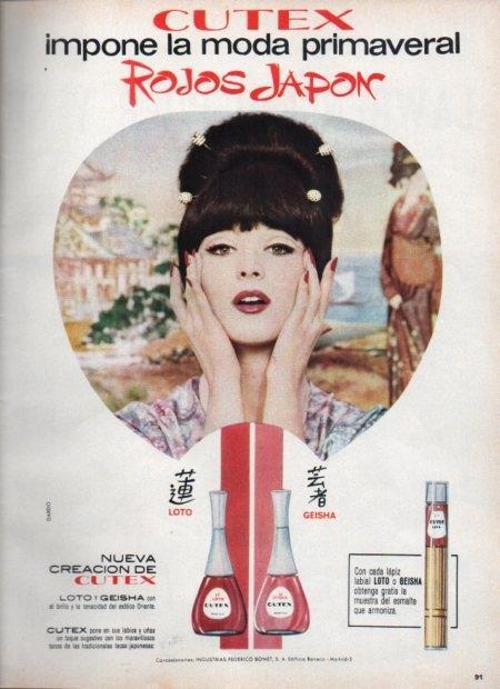 LAMINA V21701: Publicidad Rojos Japon de Cutex
