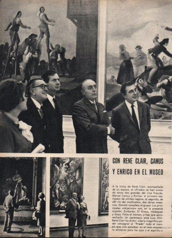 LAMINA V21695: Rene Clair en el Museo del Prado