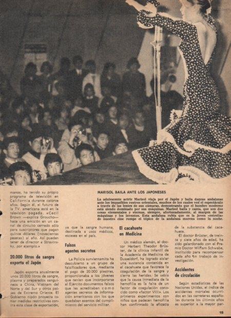 LAMINA V21682: Marisol bailando en Japon 