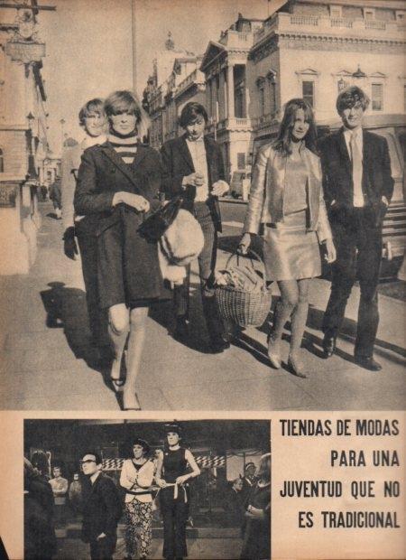 LAMINA V21680: Modelos con vestidos de Mary Quant y John Stephen