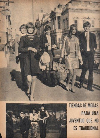LAMINA V21680: Modelos con vestidos de Mary Quant y John Stephen