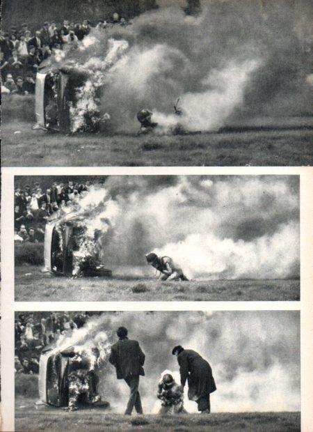 LAMINA V21807: Peter Proctor en accidente rallye de Goodwood