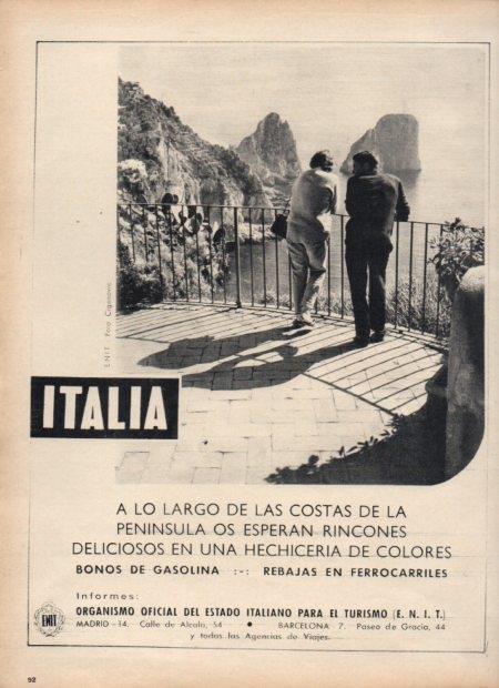 LAMINA V21737: Publicidad del estado italiano para el turismo