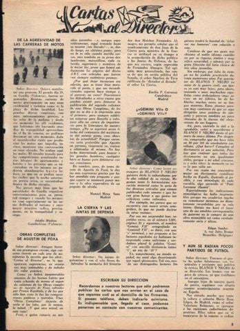 LAMINA V21716: Cartas al Director Blanco y Negro de 16 de abril de 1966