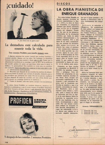 LAMINA V21711: Publicidad crema dental Profiden