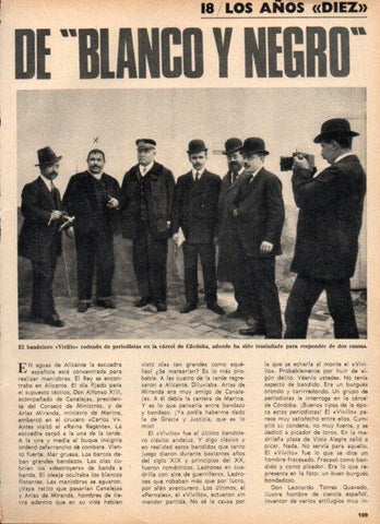 LAMINA V21810: Bandolero Vivillo en carcel de Cordoba