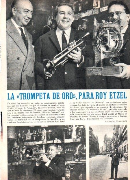 LAMINA V21905: Roy Etzel con La trompeta de oro