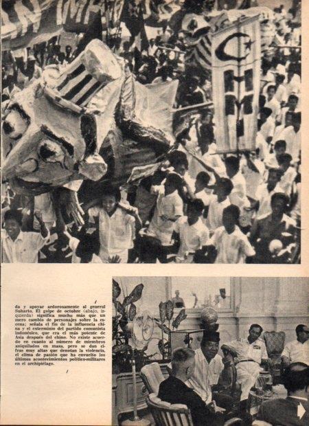 LAMINA V21887: Manifestacion a favor del presidente Sukarno