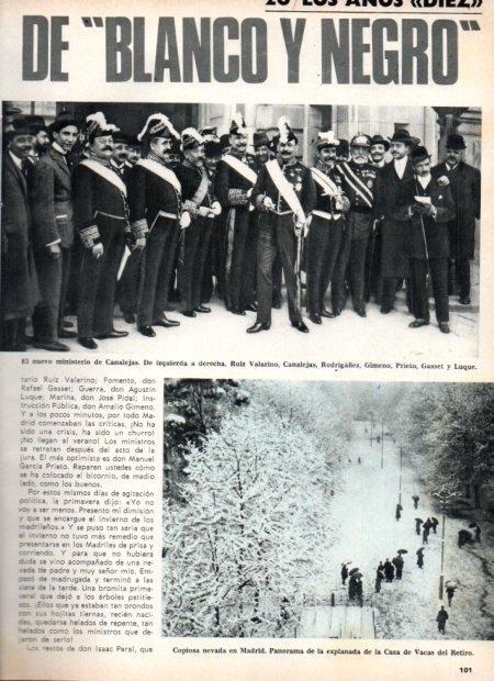 LAMINA V21936: El nuevo ministerio de Canalejas