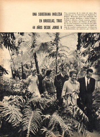 LAMINA V21930: Visita de Isabel II a Bruselas