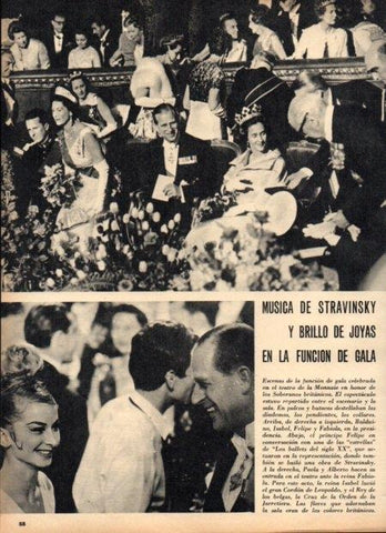LAMINA V21929: Los Reyes de Belgica e Isabel II