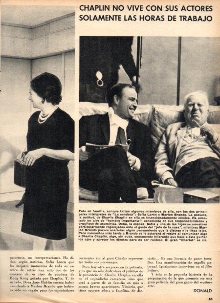 LAMINA V21927: Marlon Brando y Charlie Chaplin