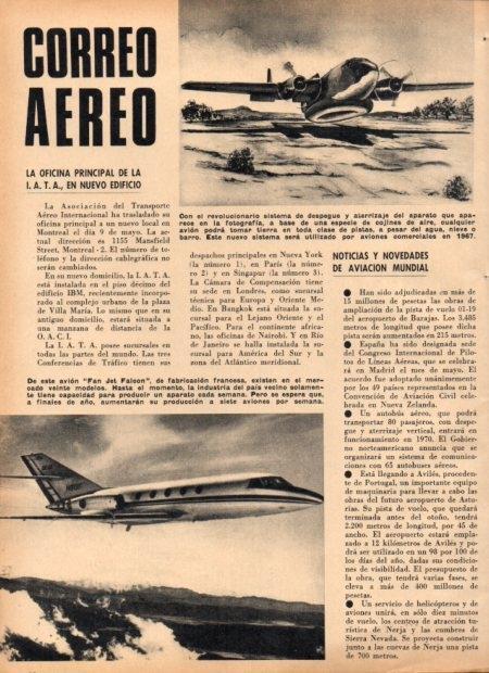 LAMINA V21915: Avion Fan Jet Falcon
