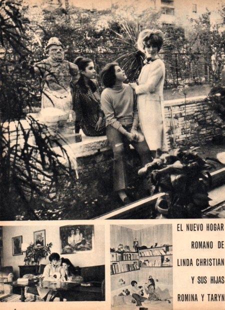LAMINA V21877: Linda Christian y sus hijas