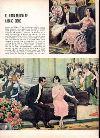 LAMINA V21839: El baile de la duquesa por Adolfo Lozano Sidro
