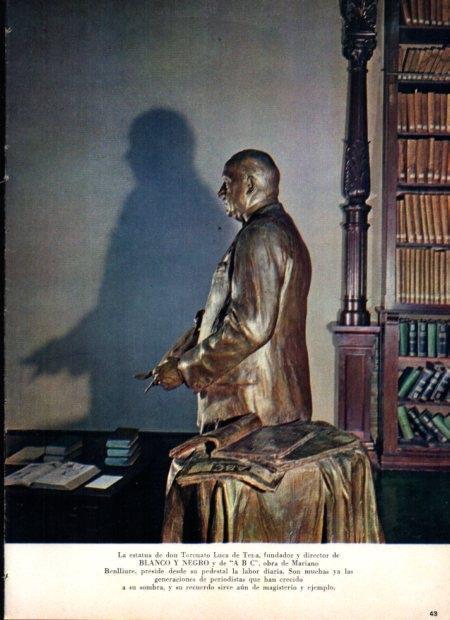 LAMINA V21821: Estatua de Torcuato Luca de Tena