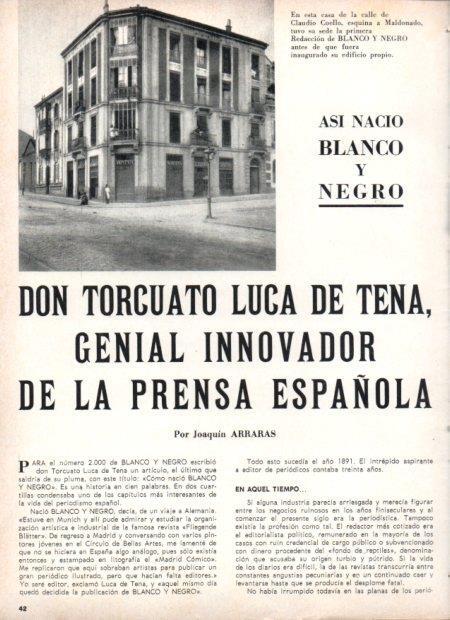 LAMINA V21820: Fachada primera sede de Blanco y Negro