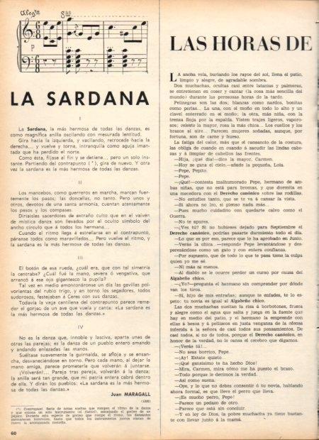 LAMINA V21825: La Sardana por Juan Maragall 1898