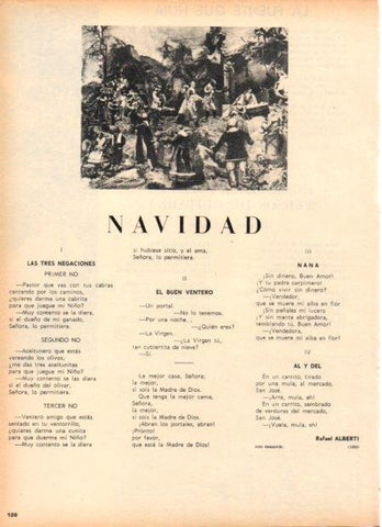 LAMINA V21844: navidad por Rafael Alberti 1930